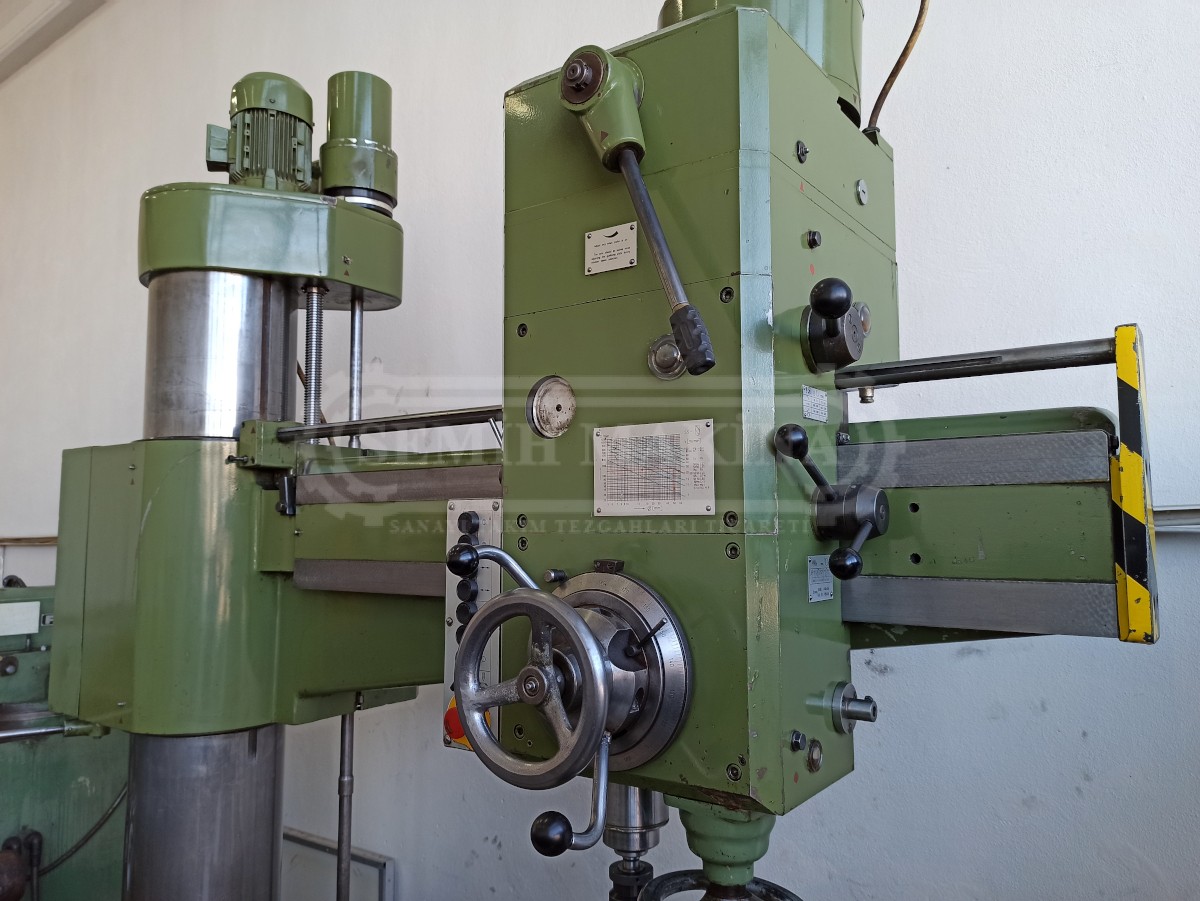 Sıfır Ayarında Orjinal Alman Bowes Patentli Radyal Matkap Tezgahı - Görsel 13