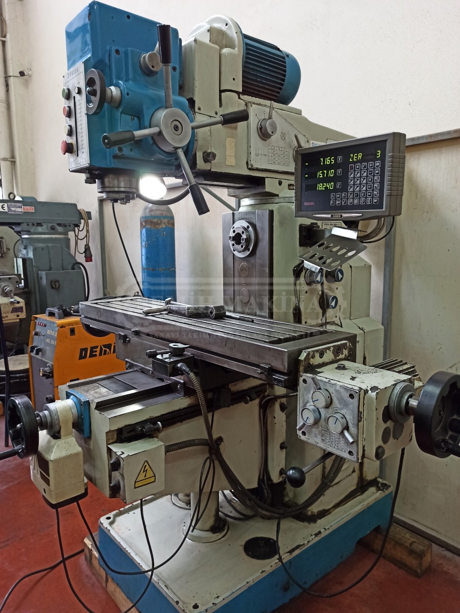 Dijitalli Weida Arbürlü Şanzımanlı Kalıpçı Üniversal Freze Tezgahı - Görsel 2