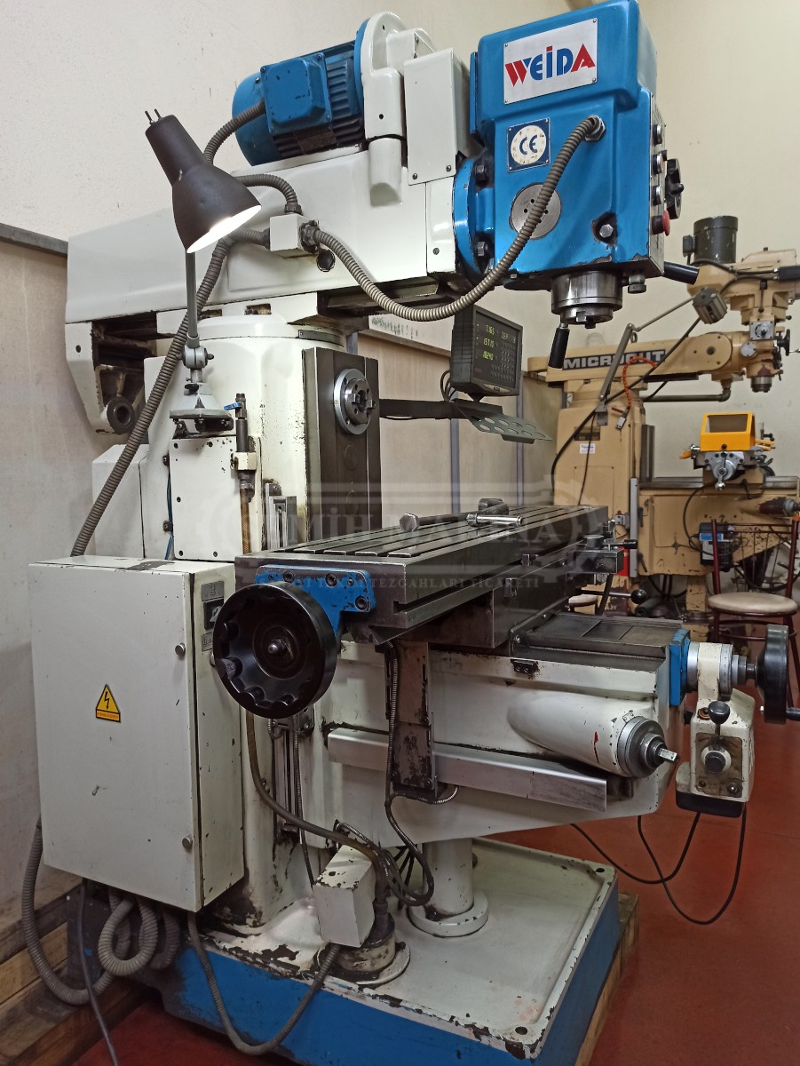 Dijitalli Weida Arbürlü Şanzımanlı Kalıpçı Üniversal Freze Tezgahı - Görsel 3