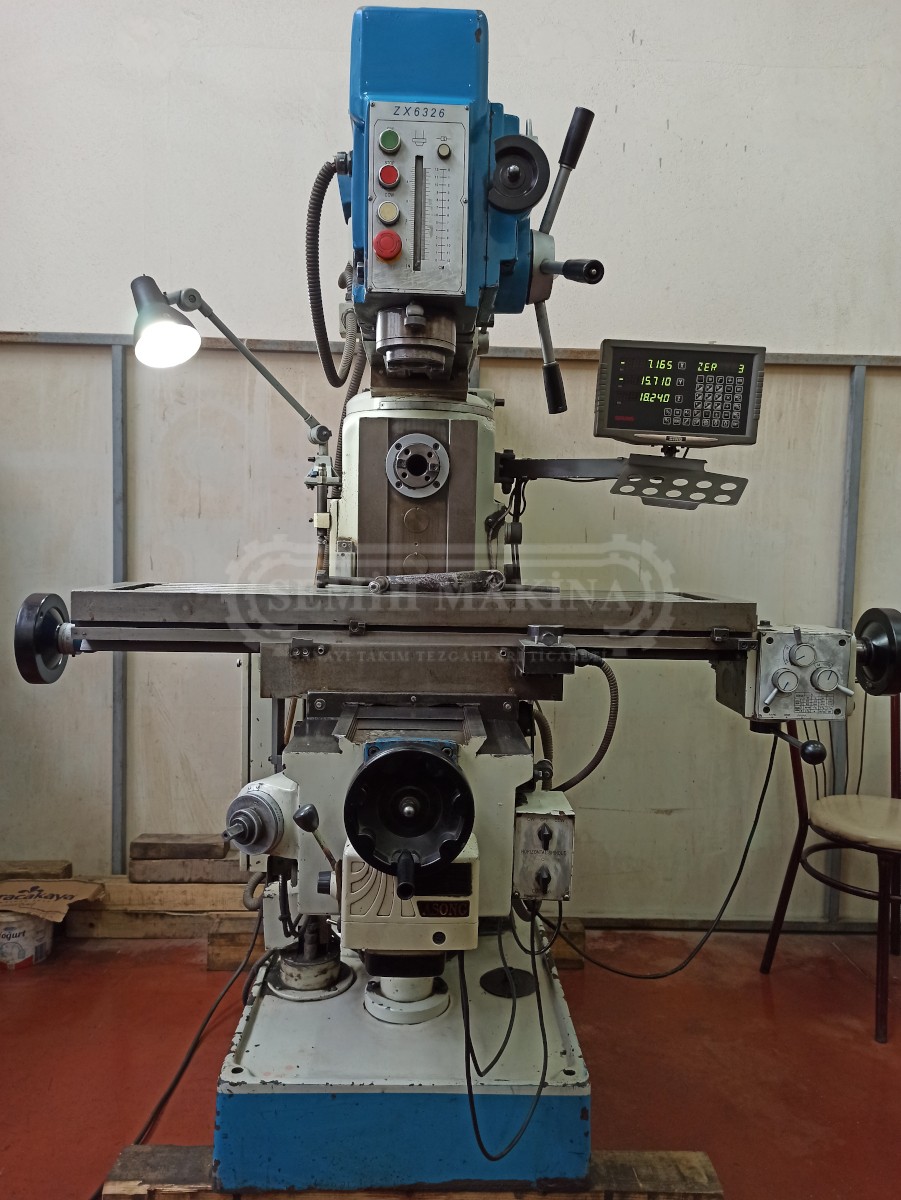 Dijitalli Weida Arbürlü Şanzımanlı Kalıpçı Üniversal Freze Tezgahı - Görsel 4