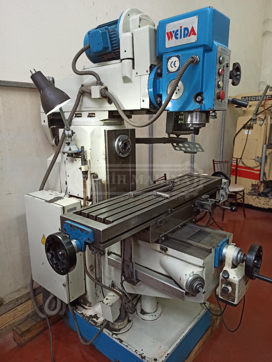 Dijitalli Weida Arbürlü Şanzımanlı Kalıpçı Üniversal Freze Tezgahı - Görsel 5