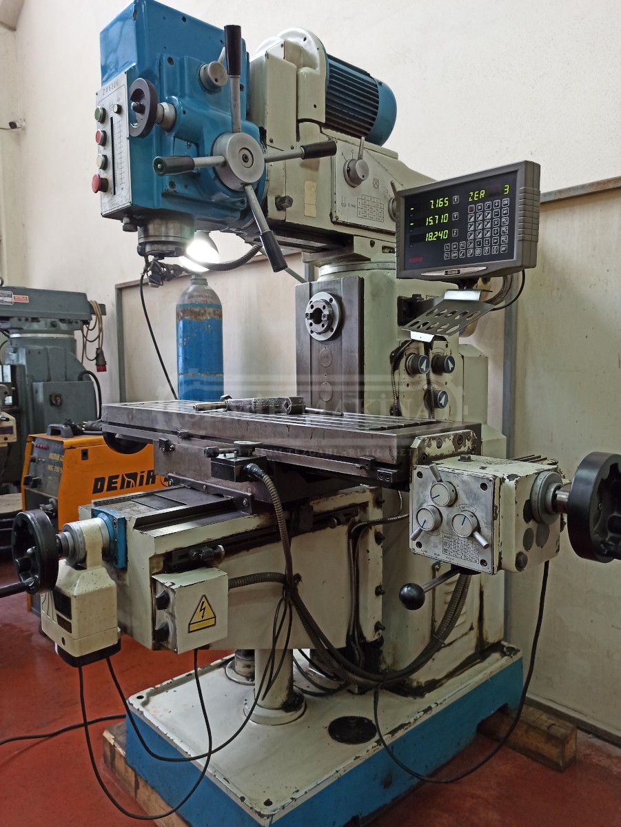 Dijitalli Weida Arbürlü Şanzımanlı Kalıpçı Üniversal Freze Tezgahı - Görsel 6