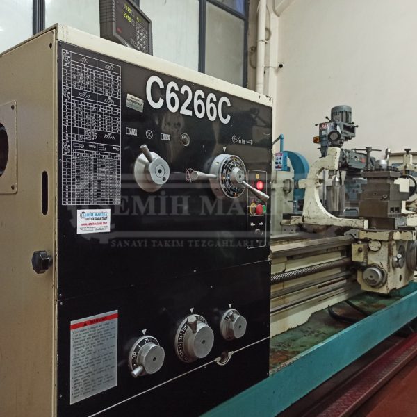 2 Metre Dijitalli 660 Çap Fener 105 Monoblok Gövde Geniş Banko Rapid Hareketli Torna