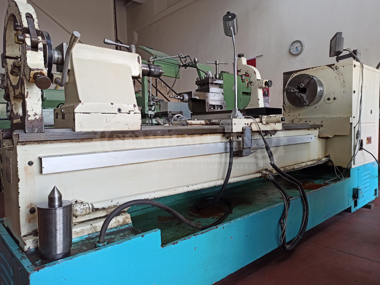 2 Metre Dijitalli 660 Çap Fener 105 Monoblok Gövde Geniş Banko Rapid Hareketli Torna - Görsel 5