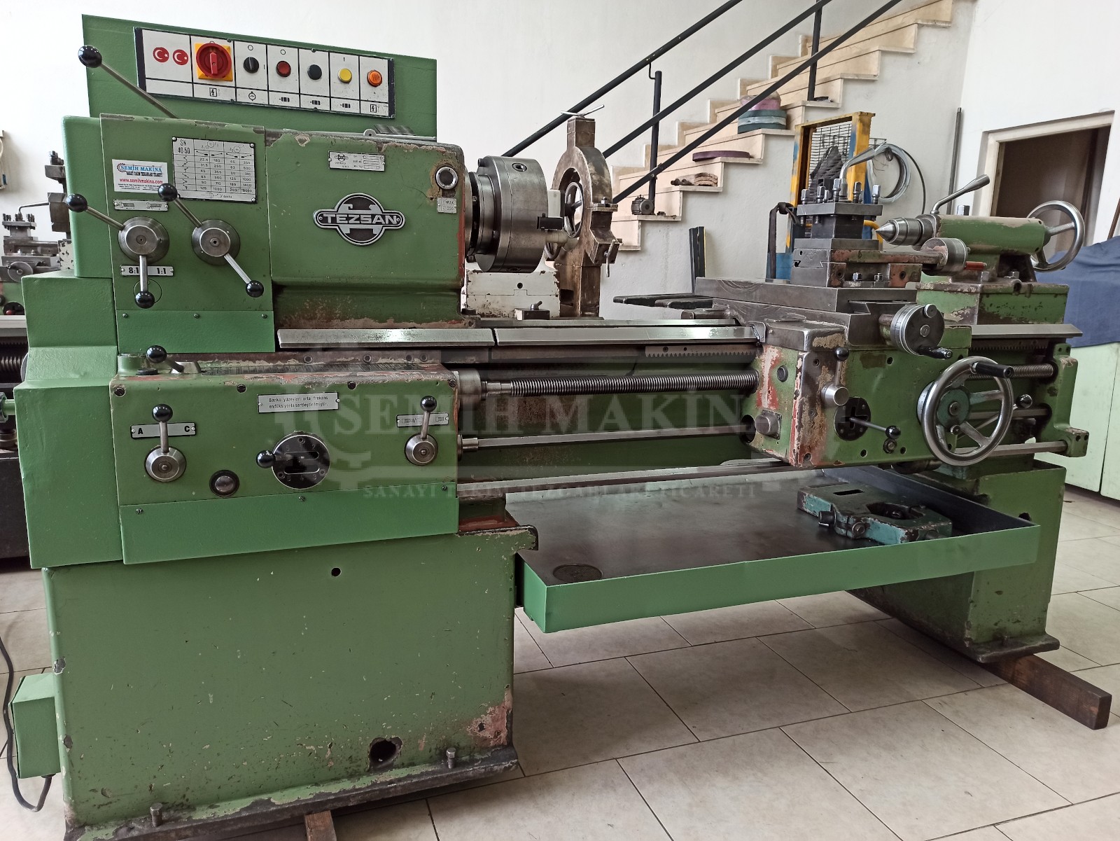 Sıfır Ayarında 1 Metre Kızakları Orjinal Tezsan SN50C Tos Torna