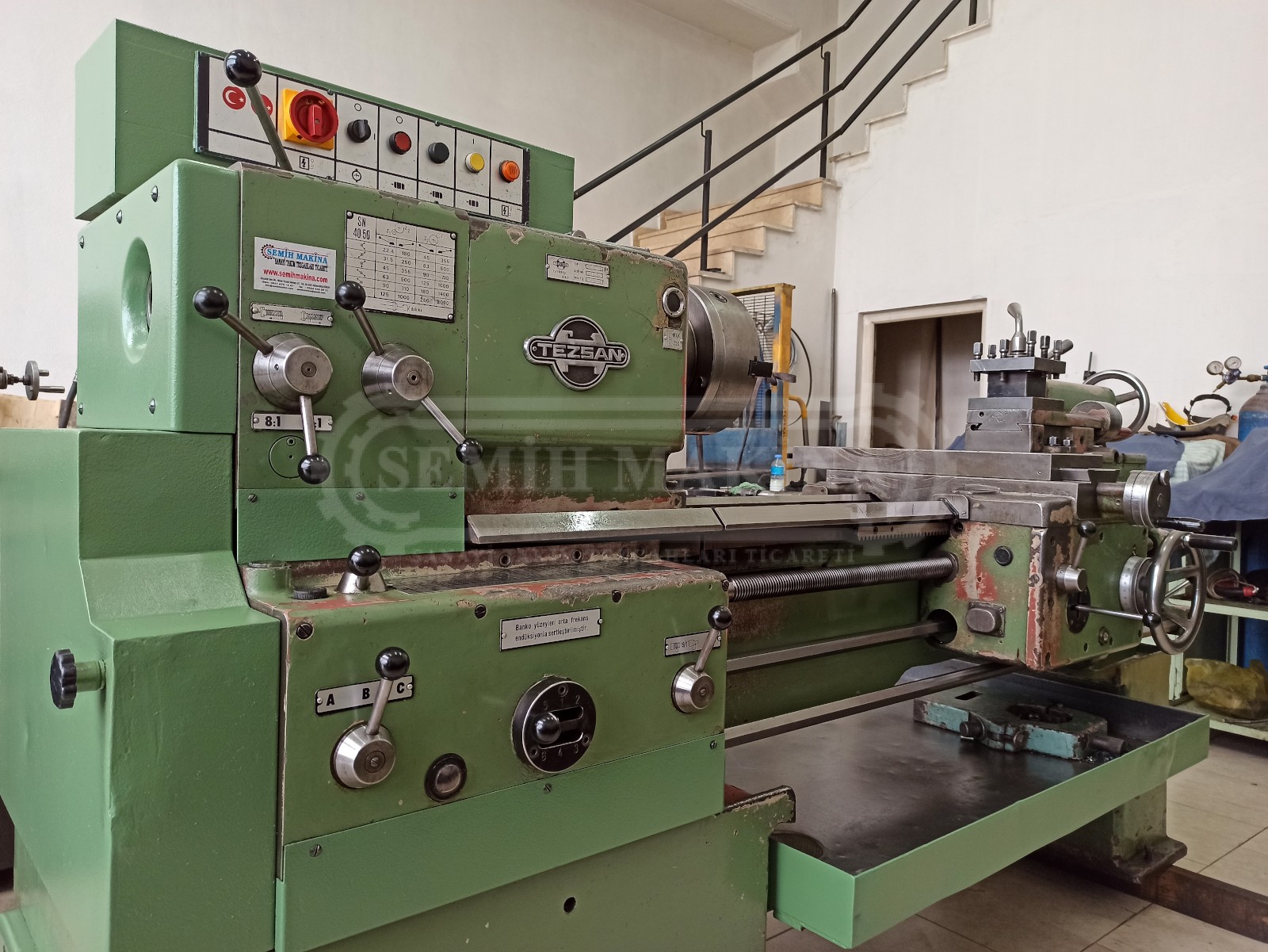 Sıfır Ayarında 1 Metre Kızakları Orjinal Tezsan SN50C Tos Torna - Görsel 3