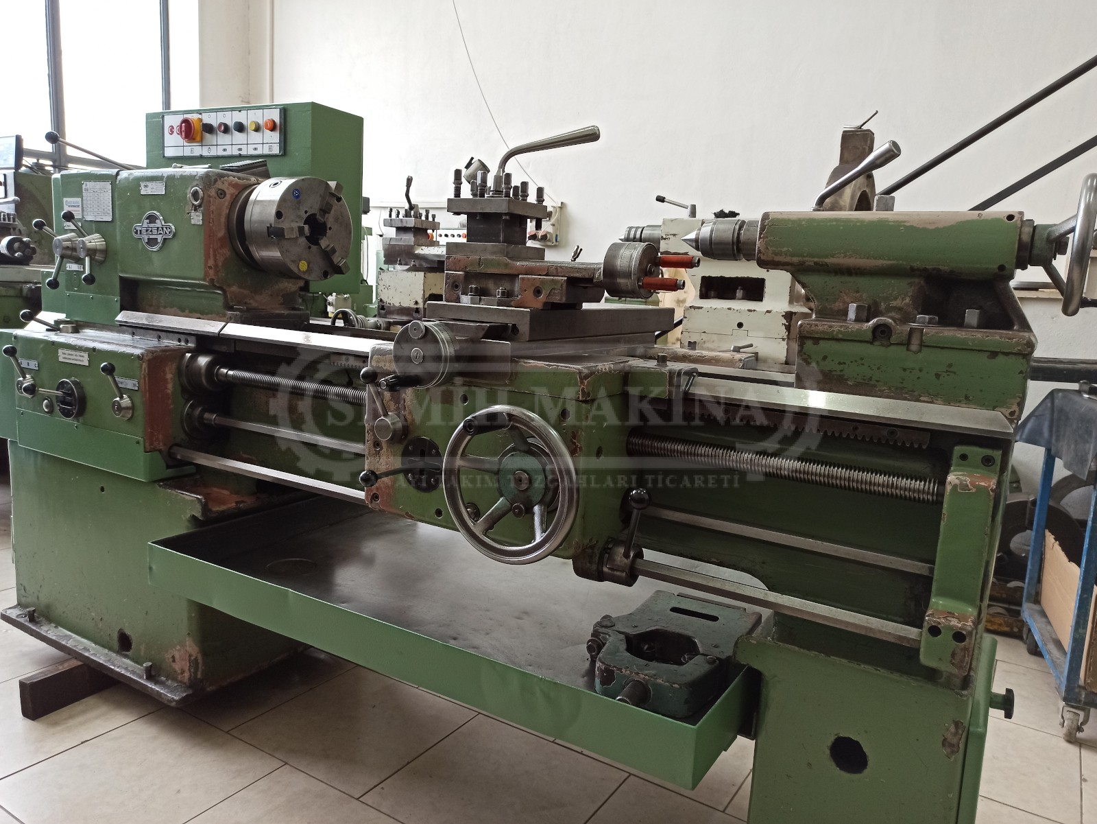 Sıfır Ayarında 1 Metre Kızakları Orjinal Tezsan SN50C Tos Torna - Görsel 4