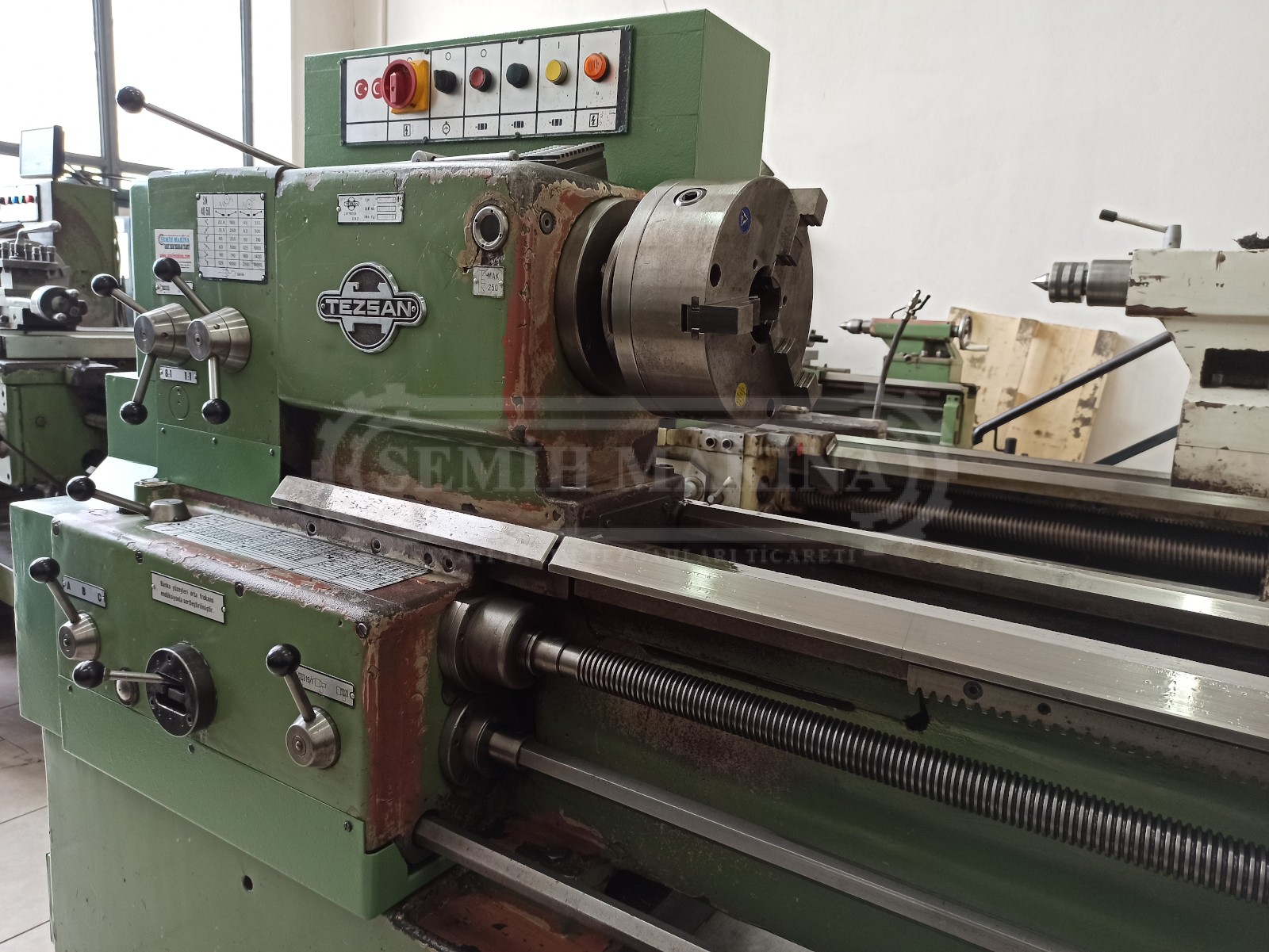 Sıfır Ayarında 1 Metre Kızakları Orjinal Tezsan SN50C Tos Torna - Görsel 6