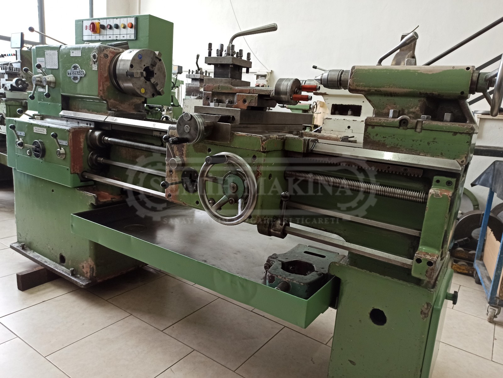 Sıfır Ayarında 1 Metre Kızakları Orjinal Tezsan SN50C Tos Torna - Görsel 7