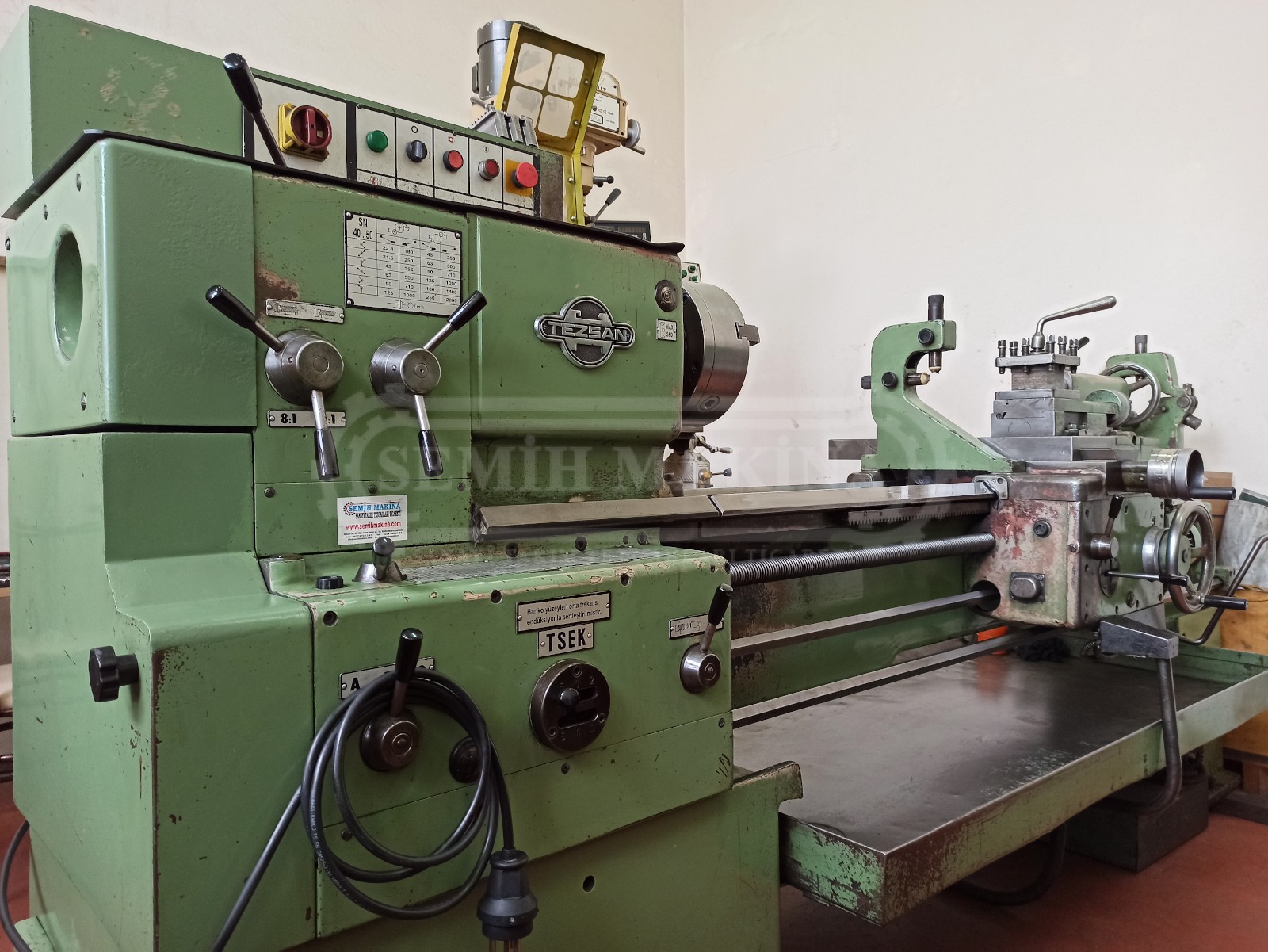 Rapid Hareketli 1.5 Metre Full Takım Orjinal Tezsan SN50C Tos Torna